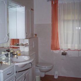 Badezimmer des Ferienhauses Siebert in Lohsa